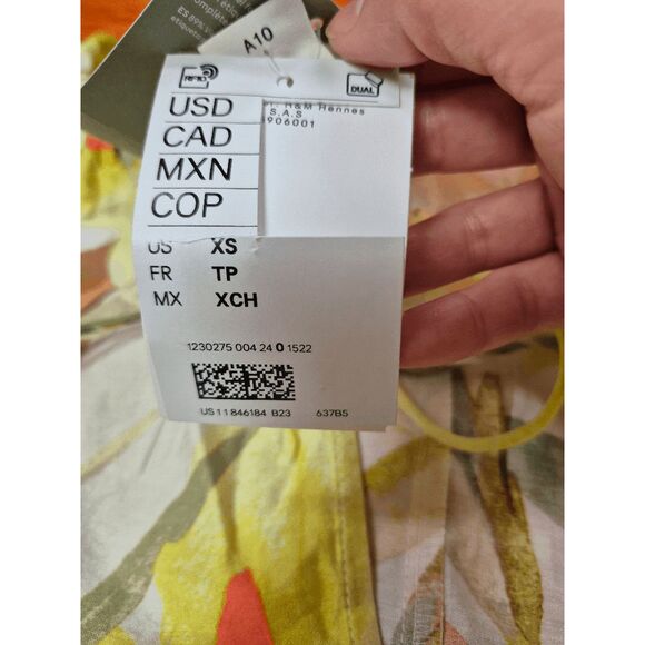 H &  M Multi tie blouse NWT - Picture 4 of 9